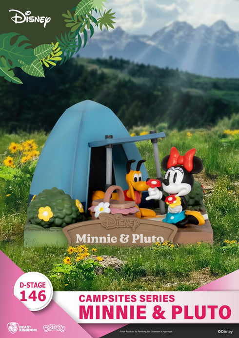 Beast Kingdom Disney Campsite Series Minnie & Pluto D-Stage PVC Diorama Statue