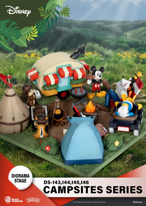 Beast Kingdom Disney Campsite Series Minnie & Pluto D-Stage PVC Diorama Statue