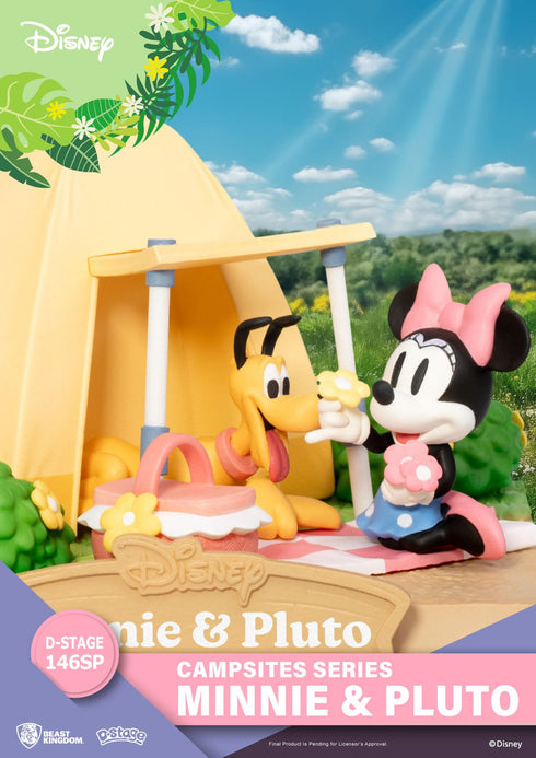 Beast Kingdom Disney Campsite Series Minnie & Pluto Special Edition D-Stage PVC Diorama Statue