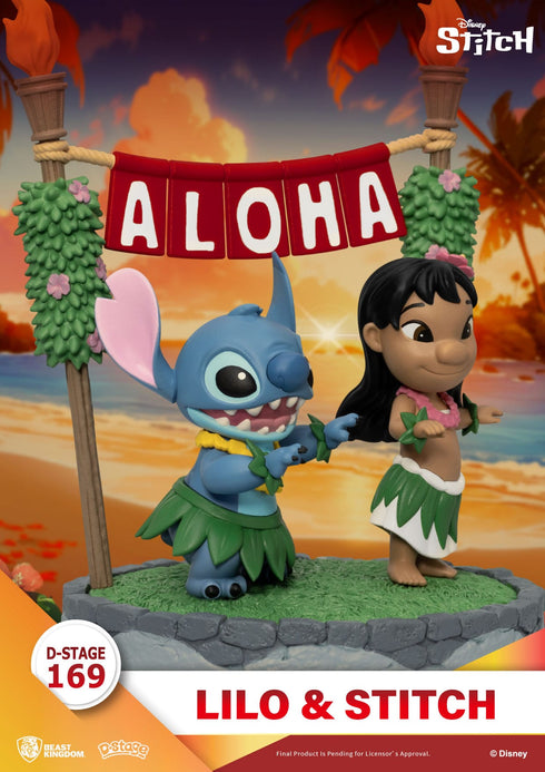 Beast Kingdom Disney Lilo & Stitch D-Stage Lilo & Stitch PVC Diorama Statue
