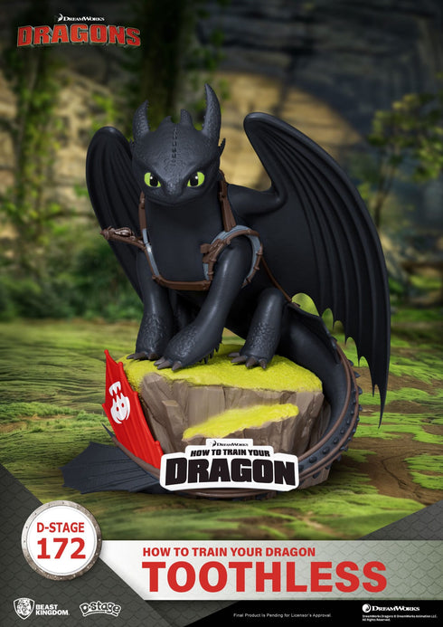 Beast Kingdom How To Train Your Dragon D-Stage Toothless PVC Diorama Statue