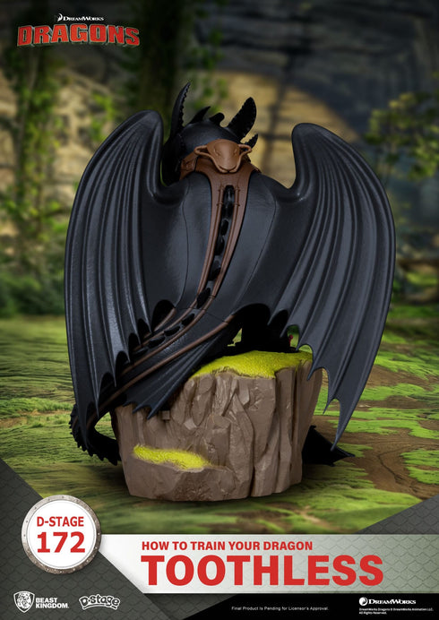 Beast Kingdom How To Train Your Dragon D-Stage Toothless PVC Diorama Statue
