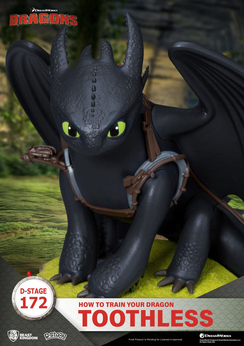 Beast Kingdom How To Train Your Dragon D-Stage Toothless PVC Diorama Statue