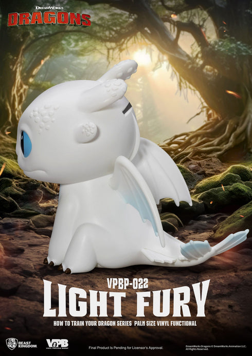 Beast Kingdom Light Fury Piggy Bank - How To Train Your Dragon - Palm Sized Vinyl Collectible