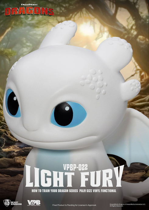 Beast Kingdom Light Fury Piggy Bank - How To Train Your Dragon - Palm Sized Vinyl Collectible