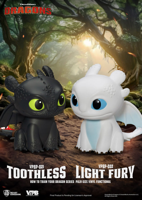 Beast Kingdom Light Fury Piggy Bank - How To Train Your Dragon - Palm Sized Vinyl Collectible