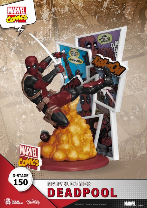 Beast Kingdom Marvel Comics Deadpool D-Stage PVC Diorama Statue