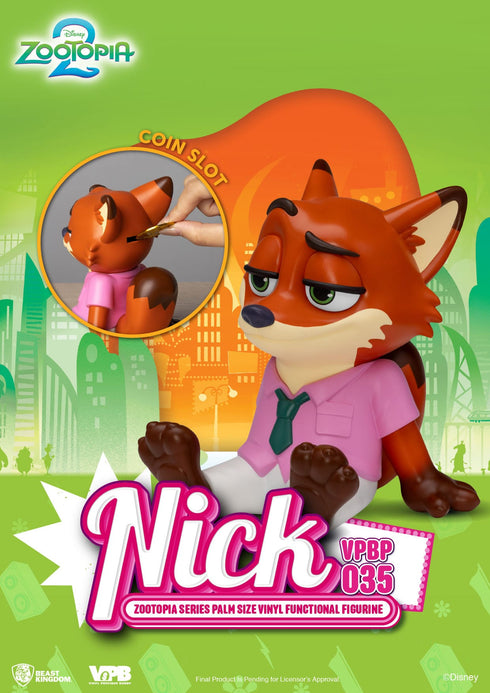 Beast Kingdom Nick Piggy Bank - Zootopia - Palm Sized Vinyl Collectible