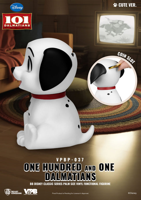Beast Kingdom One Hundred and One Dalmatians Piggy Bank - Disney Classic - Palm Sized Vinyl Collectible Blind Box Set