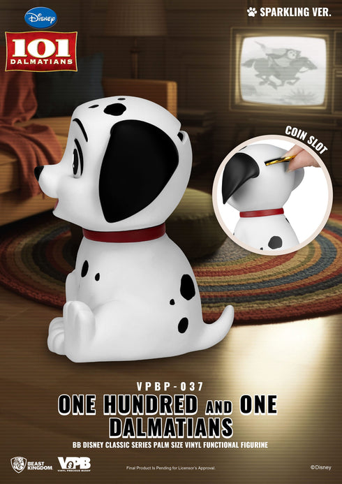 Beast Kingdom One Hundred and One Dalmatians Piggy Bank - Disney Classic - Palm Sized Vinyl Collectible Blind Box Set