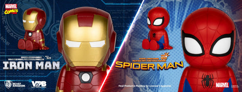 Beast Kingdom Spider-Man Piggy Bank - Marvel Comics - Palm Sized Vinyl Collectible