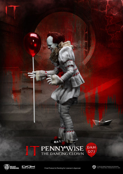 Beast Kingdom Pennywise - Stephen Kings It - Dynamic 8ction Heroes - 1/9 Scale Collectible Figure