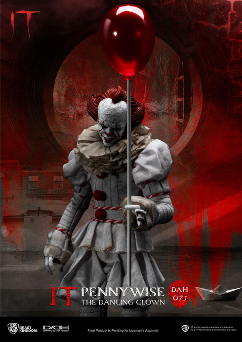 Beast Kingdom Pennywise - Stephen Kings It - Dynamic 8ction Heroes - 1/9 Scale Collectible Figure