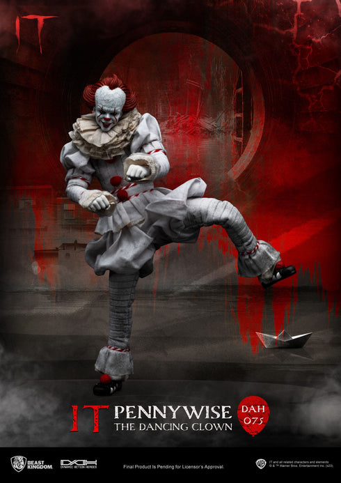 Beast Kingdom Pennywise - Stephen Kings It - Dynamic 8ction Heroes - 1/9 Scale Collectible Figure