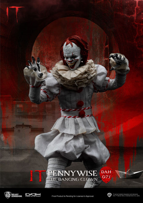 Beast Kingdom Pennywise - Stephen Kings It - Dynamic 8ction Heroes - 1/9 Scale Collectible Figure