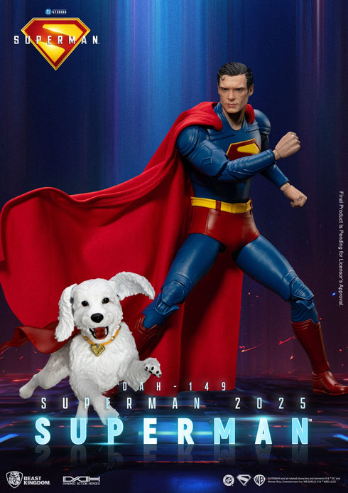 Beast Kingdom Superman (2025) Dynamic 8ction Heroes Superman & Krypto Action Figure
