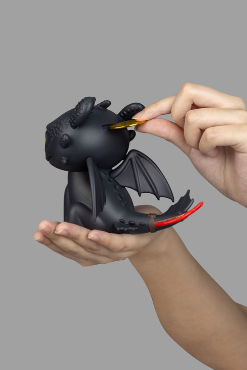 Beast Kingdom Toothless Piggy Bank - How To Train Your Dragon - Palm Sized Vinyl Collectible