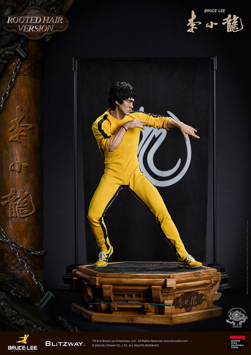 Blitzway Bruce Lee 50th Anniversary Tribute (Rooted Hair Version) 1/4 Statue