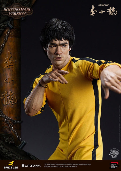 Blitzway Bruce Lee 50th Anniversary Tribute (Rooted Hair Version) 1/4 Statue