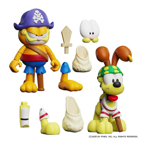 Boss Fight Studio Pirate Garfield and Pirate Odie - Garfield - Collectible Figures 2-Pack