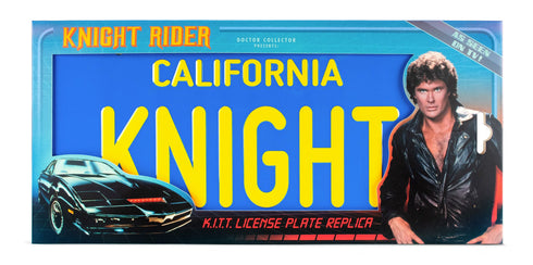 Doctor Collector KITT License Plate - Knight Rider - Collectible Replica