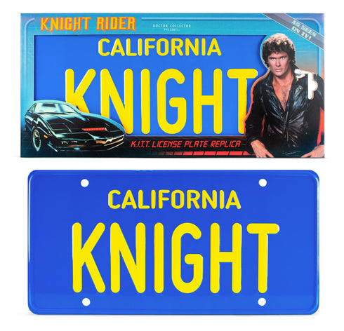 Doctor Collector KITT License Plate - Knight Rider - Collectible Replica