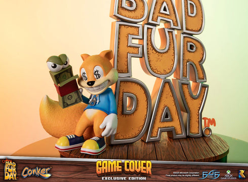 First 4 Figures Game Cover (Exclusive Edition) - Conker's Bad Fur Day - Collectible Statue