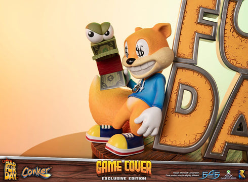 First 4 Figures Game Cover (Exclusive Edition) - Conker's Bad Fur Day - Collectible Statue