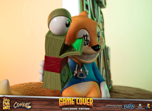 First 4 Figures Game Cover (Exclusive Edition) - Conker's Bad Fur Day - Collectible Statue