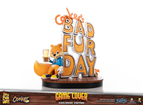 First 4 Figures Game Cover (Exclusive Edition) - Conker's Bad Fur Day - Collectible Statue