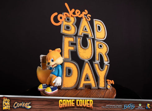 First 4 Figures Game Cover (Standard Edition) - Conker's Bad Fur Day - Collectible Statue