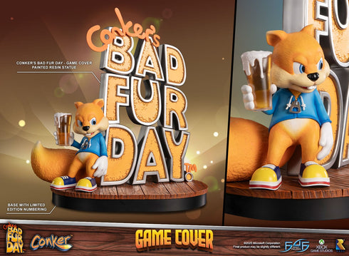 First 4 Figures Game Cover (Standard Edition) - Conker's Bad Fur Day - Collectible Statue