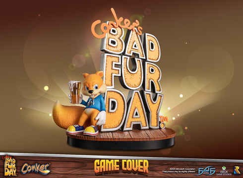 First 4 Figures Game Cover (Standard Edition) - Conker's Bad Fur Day - Collectible Statue