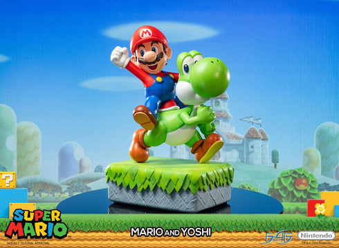 First 4 Figures Mario & Yoshi - Super Mario - Collectible Statue