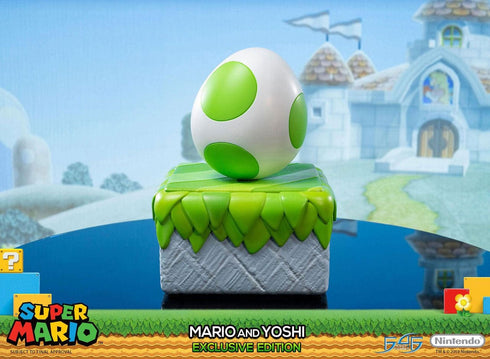 First 4 Figures Mario & Yoshi - Super Mario - Collectible Statue