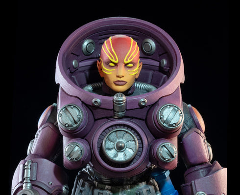 Four Horsemen Studios Cosmic Legions: OxKrewe Book One Thraxxon Uularia Speer (Deluxe) Action Figure