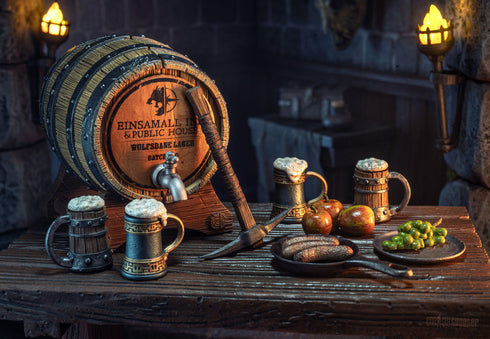 Four Horsemen Studios Mythic Legions Horror of Einsamall Accessory Einsamall Inn & Public House Accessory Set