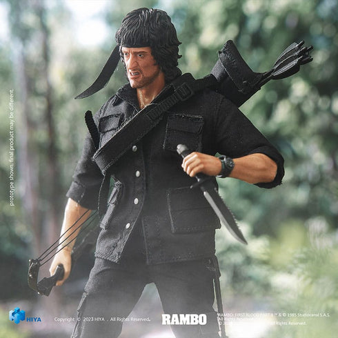 Hiya Toys Rambo First Blood II John Rambo Exquisite Super Series 1/12 Action Figure