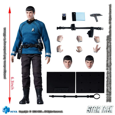 Hiya Toys Star Trek 2009 Spock Exquisite Super Series 1/12 Action Figure