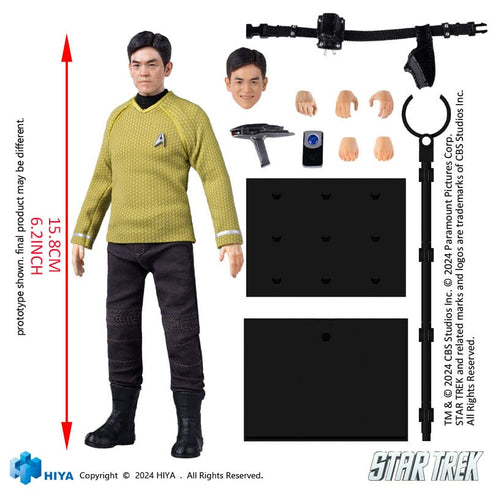 Hiya Toys Star Trek 2009 Sulu Exquisite Super Series 1/12 Action Figure
