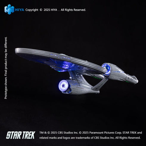 Hiya Toys Star Trek Strange 2009 REPLICAart Series Light Up Starship SS Enterprise NCC-1701 Replica