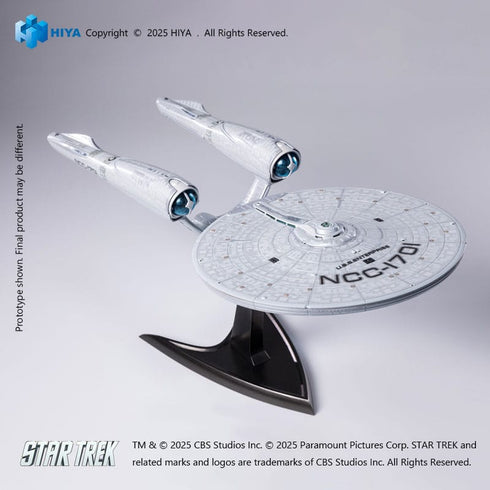Hiya Toys Star Trek Strange 2009 REPLICAart Series Light Up Starship SS Enterprise NCC-1701 Replica