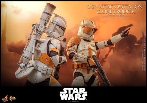 Hot Toys 212th Attack Battalion Clone Trooper (Deluxe Version) - Star Wars: The Clone Wars - MMS852 - 1/6 Scale Collectible Figure