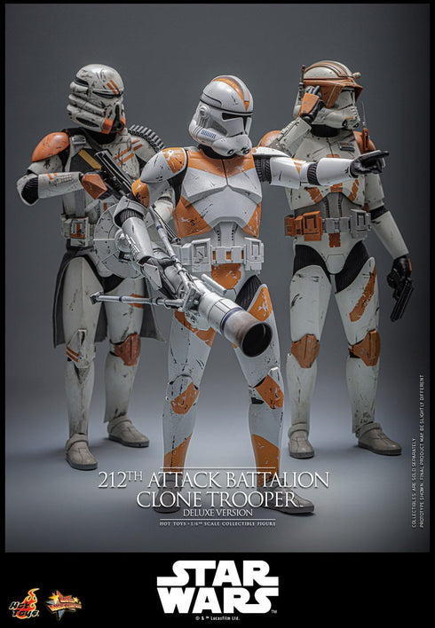 Hot Toys 212th Attack Battalion Clone Trooper (Deluxe Version) - Star Wars: The Clone Wars - MMS852 - 1/6 Scale Collectible Figure
