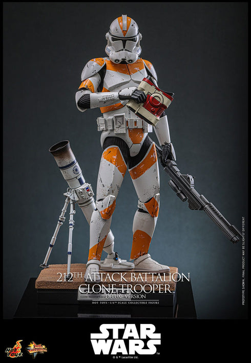 Hot Toys 212th Attack Battalion Clone Trooper (Deluxe Version) - Star Wars: The Clone Wars - MMS852 - 1/6 Scale Collectible Figure