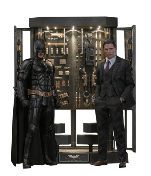 Hot Toys Batman Armory with Bruce Wayne (2.0) - Batman: The Dark Knight - MMS750 - 1/6 Scale Collectible Figure Set