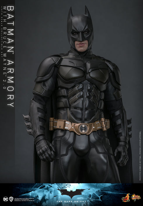 Hot Toys Batman Armory with Bruce Wayne (2.0) - Batman: The Dark Knight - MMS750 - 1/6 Scale Collectible Figure Set