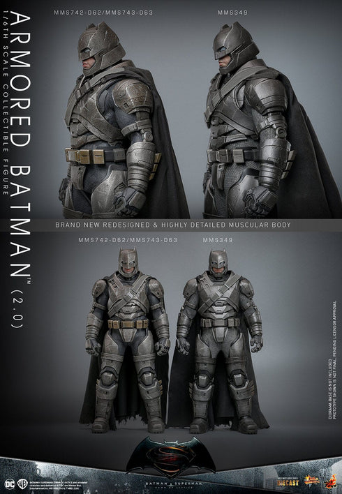 Hot Toys Armored Batman 2.0 - Batman v Superman: Dawn of Justice - MMS742D62 - 1/6 Scale Collectible Figure