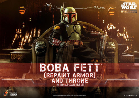 Hot Toys Boba Fett (Repaint Armor) and Throne Special Edition - Star Wars The Mandalorian - TMS056B - 1/6 Scale Collectible Figure
