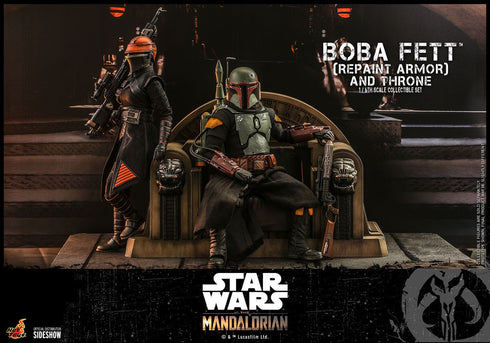 Hot Toys Boba Fett (Repaint Armor) and Throne Special Edition - Star Wars The Mandalorian - TMS056B - 1/6 Scale Collectible Figure